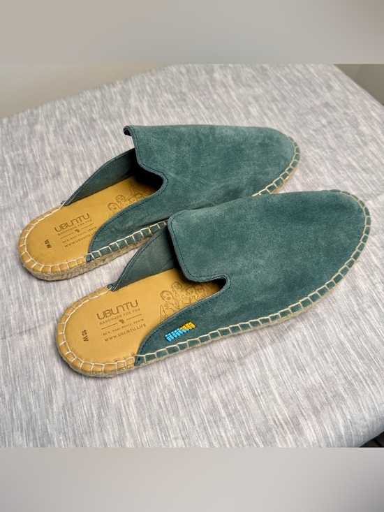 Shoes - Ubuntu Life Suede Espadrille Mule — Slate Blue | Size 10W